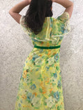 Vintage Aloha Hawaiian Maxi-Dress
