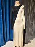 Iris & Ink Black White Midi Dress