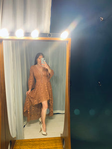 Pre-loved Two Sister Dusty Rose Lace Dress