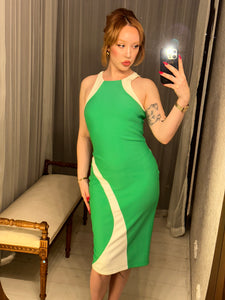Pre-loved Sheike Green White Dress