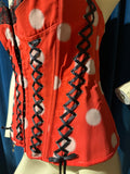 Pleasure State Couture Red Polkadot Corset