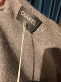 Pre-loved Chanel Grey Knit Cat Dress