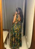 Pre-Loved Green Jungle Summer Dress
