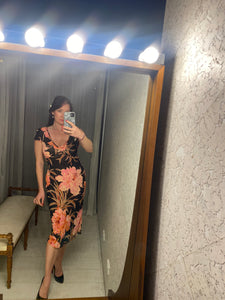Pre-loved Guava Black Floral Dress
