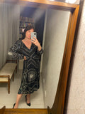 Vintage Indian Beaded Sequin Silk Dress (AS IS)