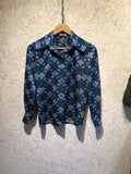 Vintage Miss DIOR Emerald Print Shirt