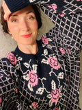 Vintage Fun-Knitz Rose Jumper