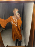 Pre-loved Holiday Rust Cotton Dress