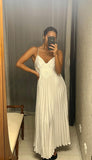 Pre-loved Clichè White Pleat Dress