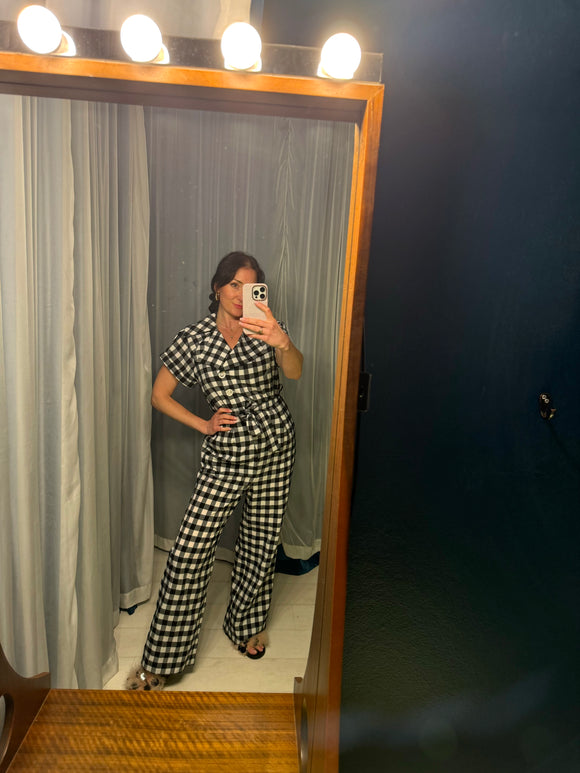 Pre-loved TANIA Check Jumpsuit