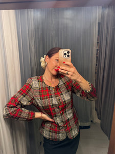 Pre-loved Red Tartan Jacket