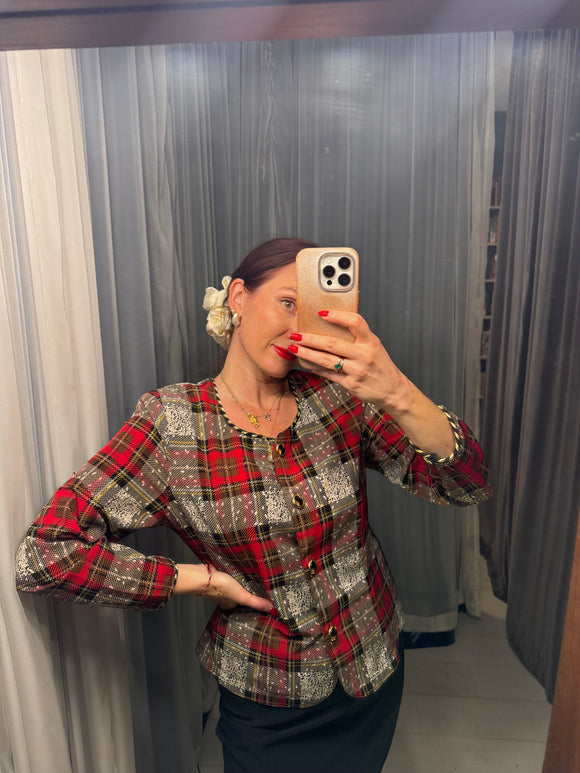 Pre-loved Red Tartan Jacket