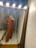 Pre-loved Pimkie Terracotta Corduroy Suit