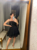 Pre-loved Black Brigit Bardot Dress