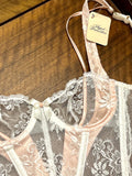 Pre-loved Agent Provocateur White Lace Bustier