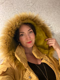 Pre-loved KAVON Yellow Jacket w Fur Lining