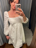 Pre-loved White Broderie Anglaise Empire Dress