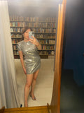 Pre-loved Karma Express Silver Sequin Mini Dress
