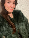 Pre-loved Green Faux Fur Jacket