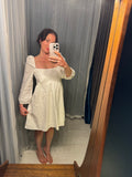 Pre-loved White Broderie Anglaise Empire Dress