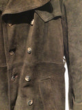Vintage UK 70's Suede Overcoat.