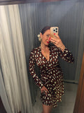 Pre-loved Diane Von Furstenberg Leopard Silk Dress