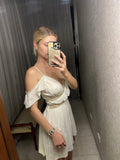 Pre-loved White Grecian Goddess Mini Dress