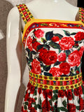 Pre-loved Dolce Gabbana Vibes Rose Maxi-Dress