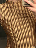 Pre-loved Goddess Gold Pleat Top