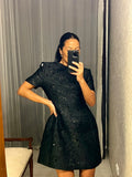 Pre-loved miu miu-vibes Black Sequin Detail Dress