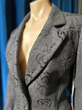 Ungaro Dark Grey Floral Embroidered Jacket