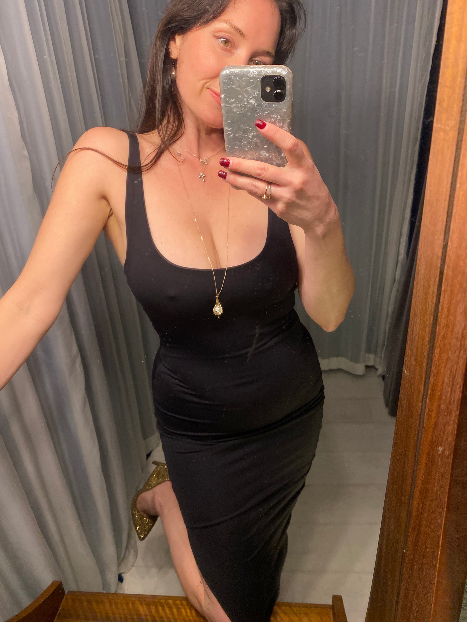 Pre-loved Kookai Black Bodycon Dress GrandDays Pre-loved Kookai Black Bodycon Dress GrandDays