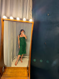Pre-loved Ginger & Smart Green Navy Lace Dress