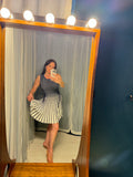 Pre-loved Fond Blue White Stripe Knit Dress