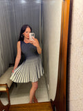 Pre-loved Fond Blue White Stripe Knit Dress