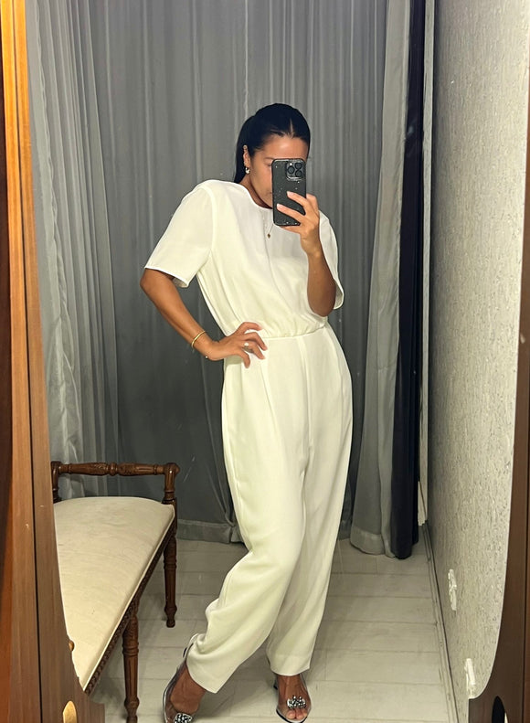 Pre-loved MaxMara White Jumpsuit
