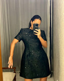Pre-loved miu miu-vibes Black Sequin Detail Dress