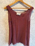 Pre-love MaxMara Maroon Viscose Linen Top