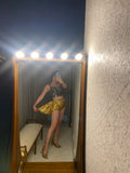 Pre-loved Gold Sequin Hot Pants with ruffle