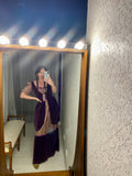 Vintage Plum Velvet Costume Dress