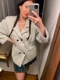 Pre-loved Grey Felt Short Coat