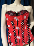 Pleasure State Couture Red Polkadot Corset