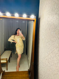 Vintage Pastel Yellow Sequin Dress