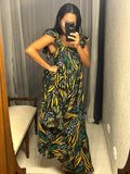 Pre-Loved Green Jungle Summer Dress