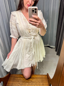 Pre-loved ASTR White Cotton Sun Dress
