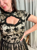 Pre-loved Alannah Hill Black Lace Dress w Beading