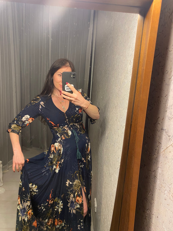 Pre-loved Cherry Shop Floral Maxi-Dress