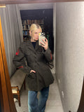 Vintage Military Jacket, Red Insignias
