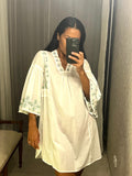 Pre-loved FABINDIA White Cotton Tunic Dress
