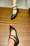 Pre-loved VALENTINO Stud Flats - Size 38.5 AS IS